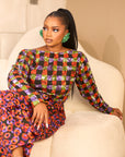 The Zuri Backless Ankara Top and Pant