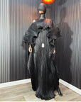 Amal Boubou Dress – Black  Flowing Traditional Outfit

