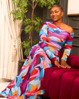 The Sunset Symphony Gown