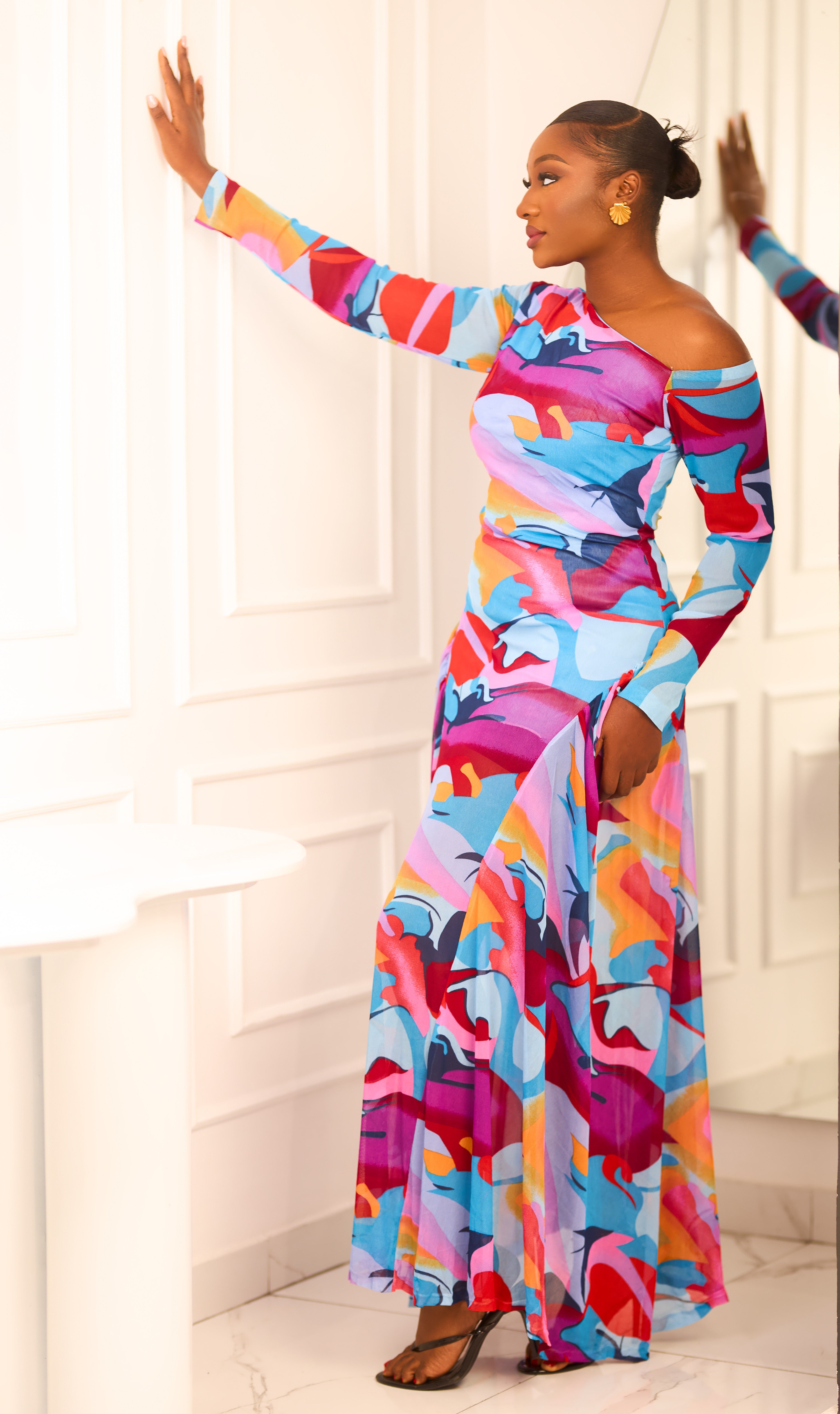 The Sunset Symphony Gown