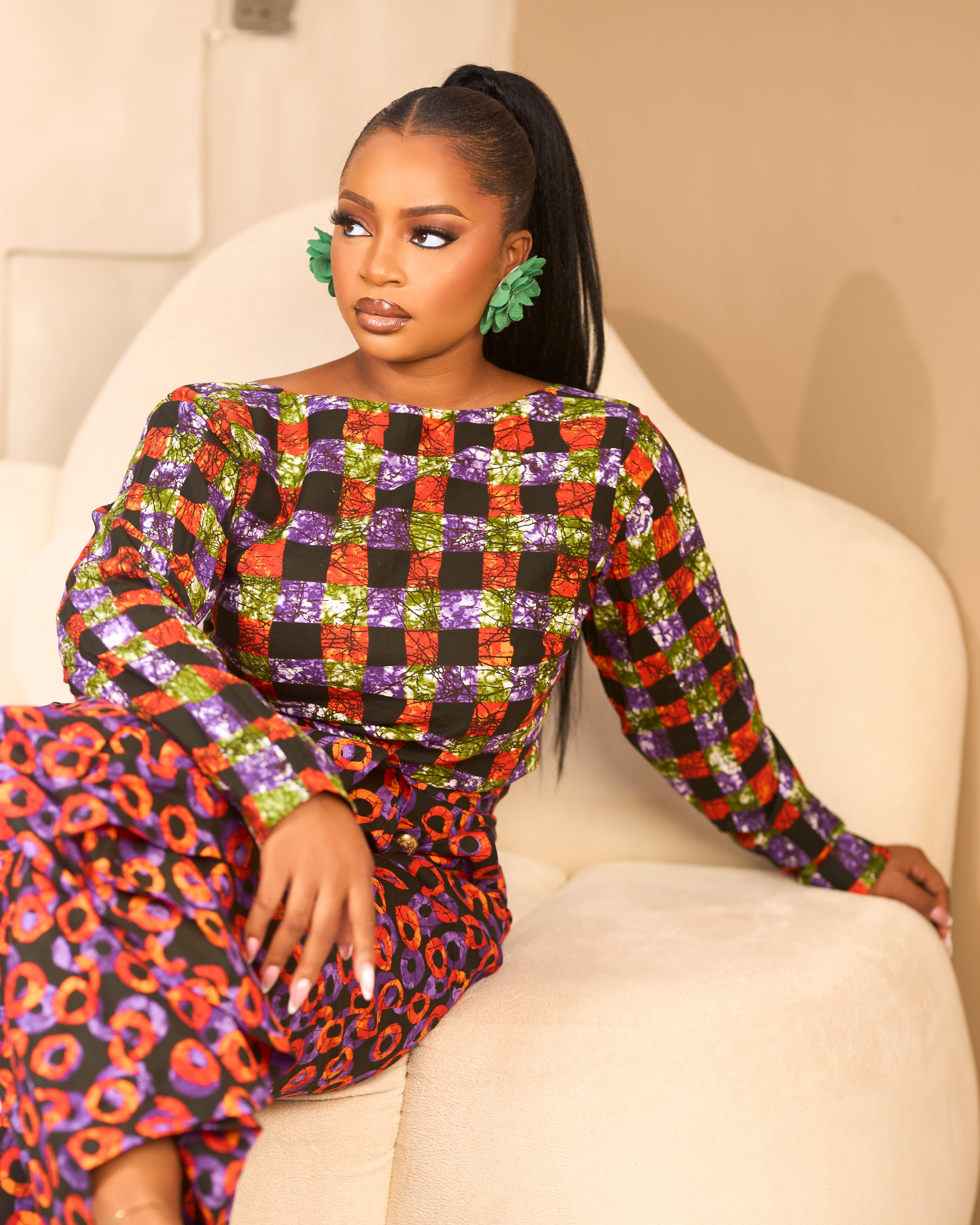 The Zuri Backless Ankara Top and Pant