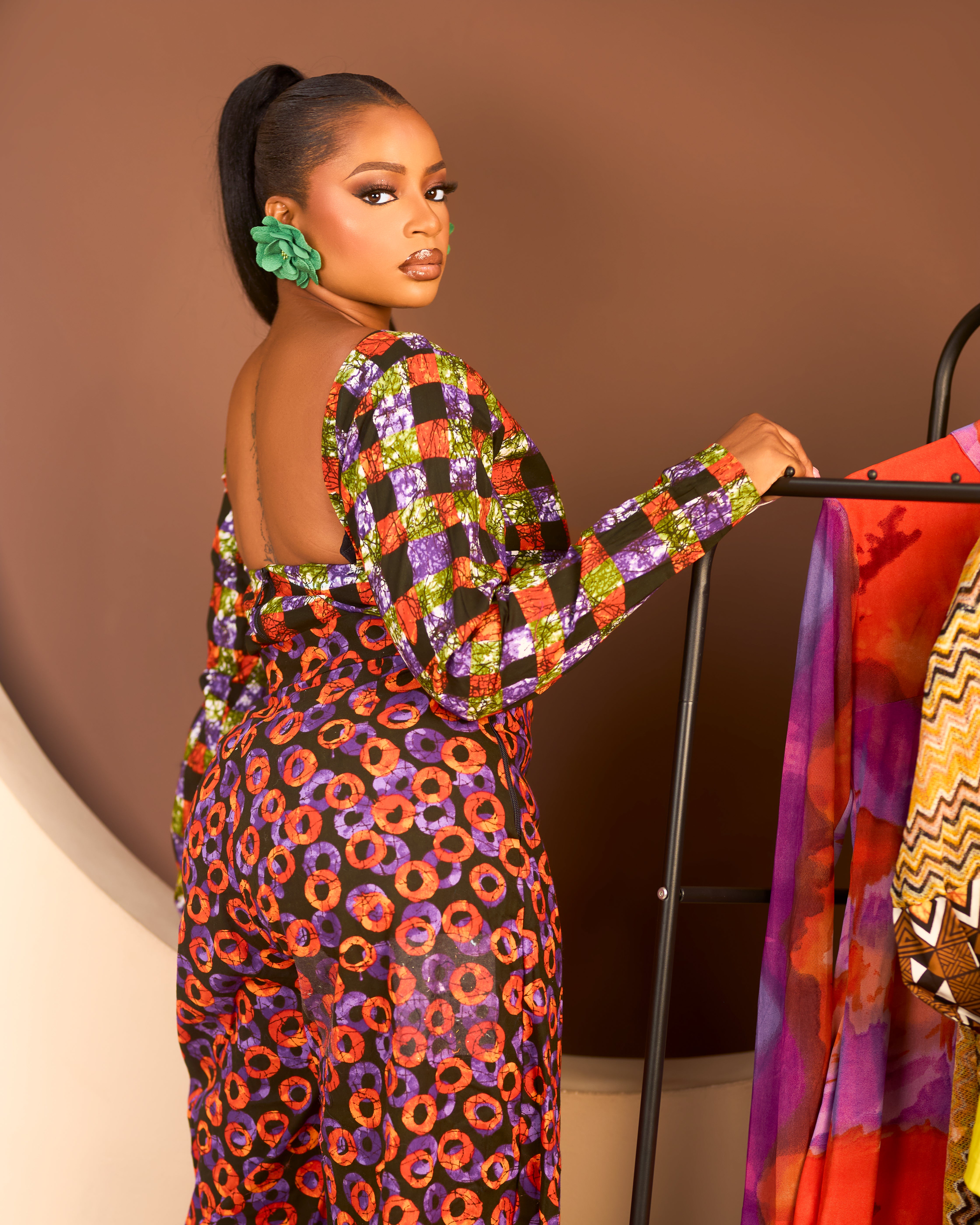The Zuri Backless Ankara Top and Pant