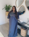 Sequin Silk Boubou Dress